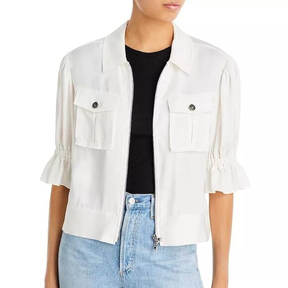 cinq a sept Holly Jacket in Ivory Size Large EUC - Picture 9 of 10